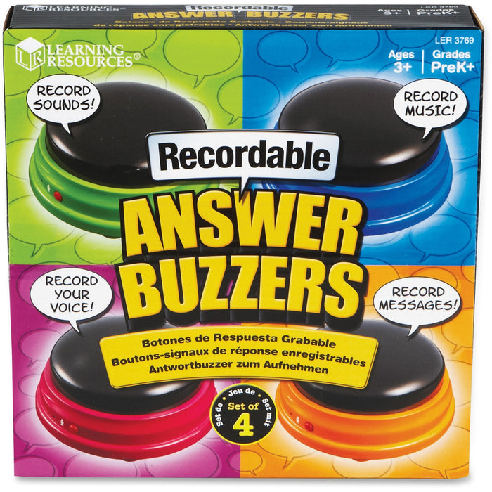 Learning Resources Recordable Answer Buzzers - LRN3769