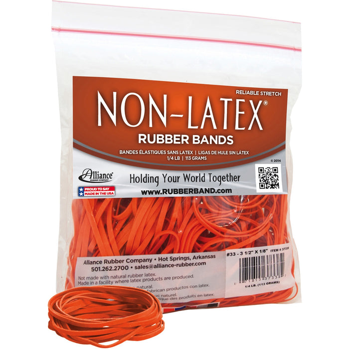 Alliance Rubber 37338 Non-Latex Rubber Bands - Size #33 - ALL37338