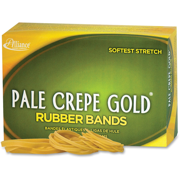 Alliance Rubber 20545 Pale Crepe Gold Rubber Bands - Size #54 - ALL20545