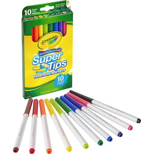 Crayola Super Tips 10-color Washable Markers - CYO588610 Crayola, LLC