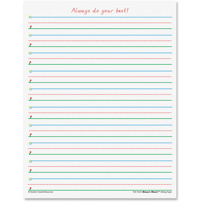 Teacher Created Resources Smart Start 1 - 2 Writing Paper - TCR76533