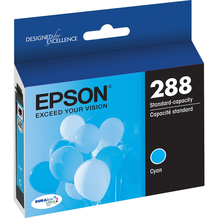 Epson DURABrite Ultra T288 Original Standard Yield Inkjet Ink Cartridge - Cyan - 1 Each - EPST288220S