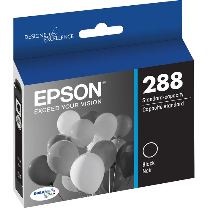 Epson DURABrite Ultra 288 Original Standard Yield Inkjet Ink Cartridge - Black - 1 Each - EPST288120S