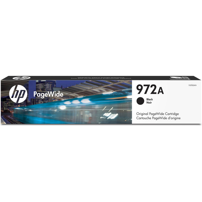 HP 972A (F6T80AN) Original Page Wide Ink Cartridge - Single Pack - Pigment Black - 1 Each - HEWF6T80AN