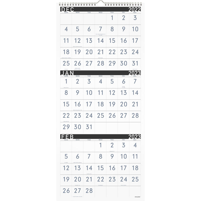 At-A-Glance Contemporary 3-Month Vertical Wall Calendar - AAGPM11X28