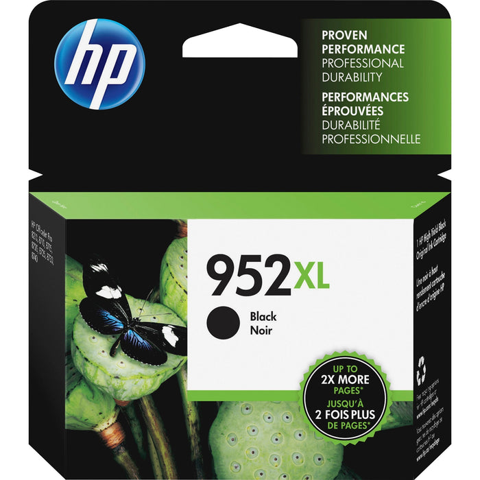HP 952XL (F6U19AN) Original High Yield Inkjet Ink Cartridge - Black - 1 Each - HEWF6U19AN