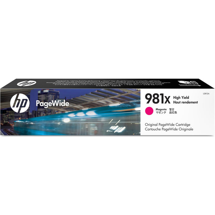 HP 981X (L0R10A) Original High Yield Inkjet Ink Cartridge - Single Pack - Magenta - 1 Each - HEWL0R10A