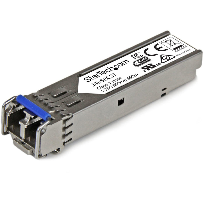 StarTech.com HPE J4858C Compatible SFP Module - 1000BASE-SX - 1GE Gigabit Ethernet SFP 1GbE Multi Mode (MMF) Fiber Optic Transceiver 550m - STCJ4858CST