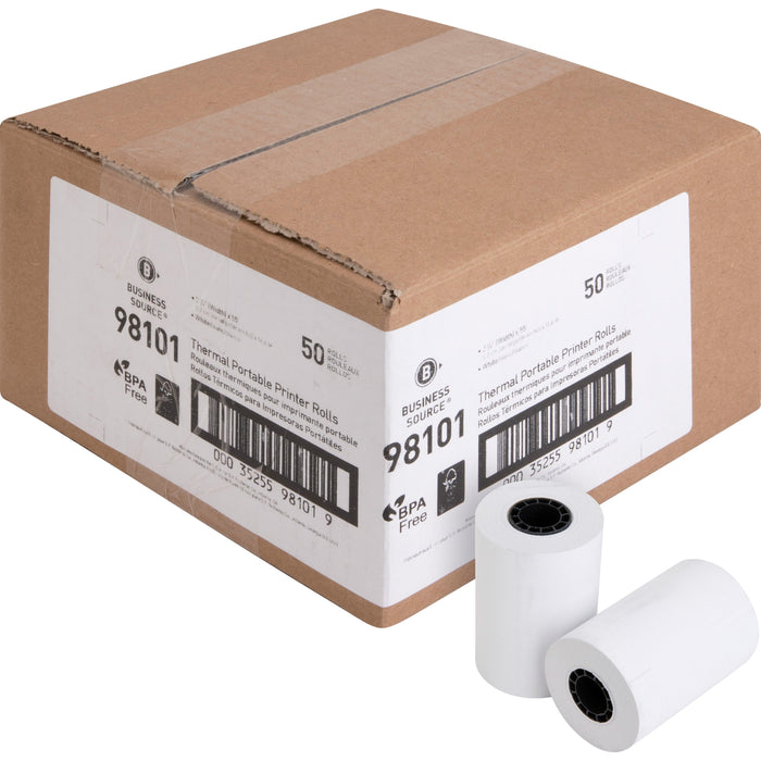 Business Source Portable Printer Thermal Rolls - BSN98101