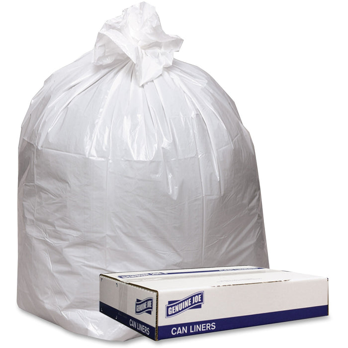 Genuine Joe Low Density White Can Liners - GJO4347W