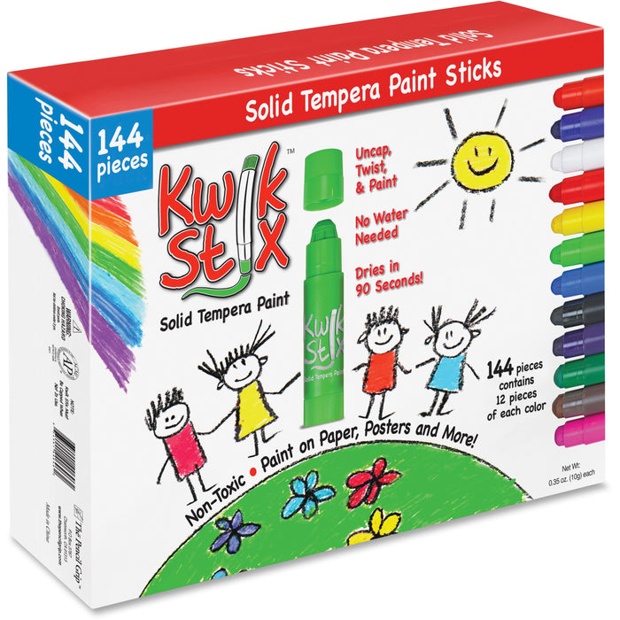 The Pencil Grip Kwik Stix 144-Piece Tempera Paint Sticks - TPG644