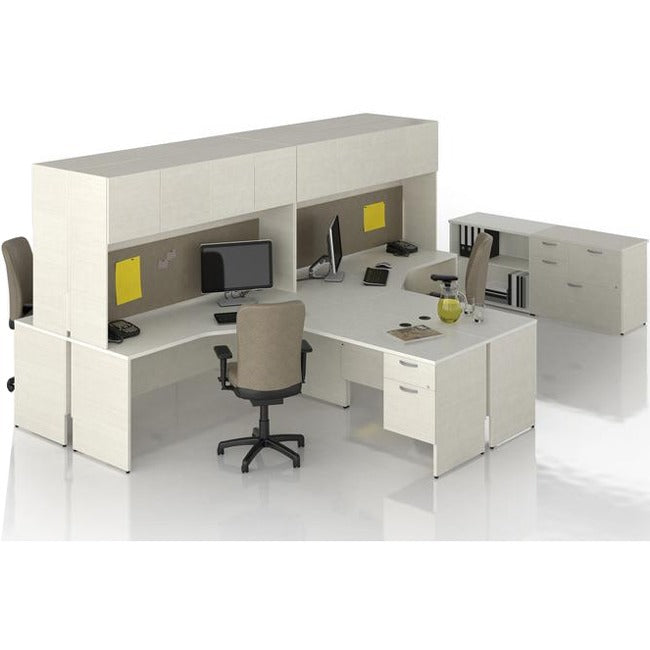 Lacasse Concept 300 Pedestal Desk - 2-Drawer - LAS31NES3072FT