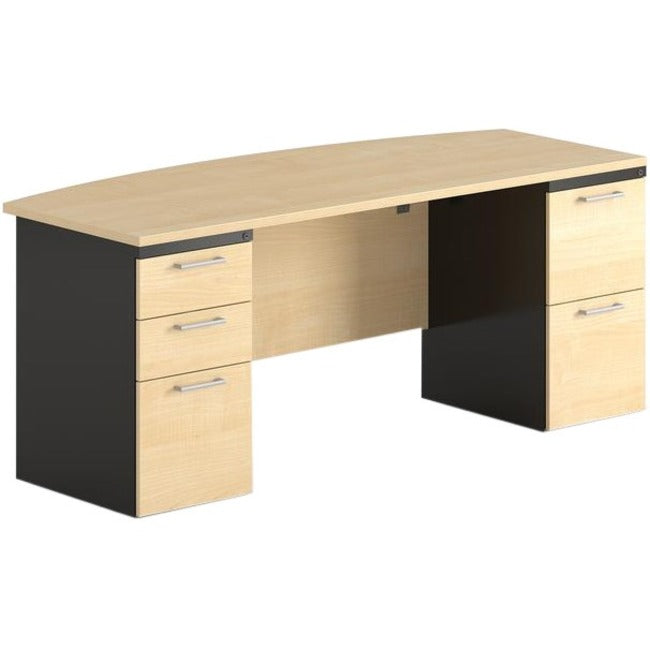 Lacasse Concept 300 Pedestal Desk - 4-Drawer - LAS31NFF3072FT