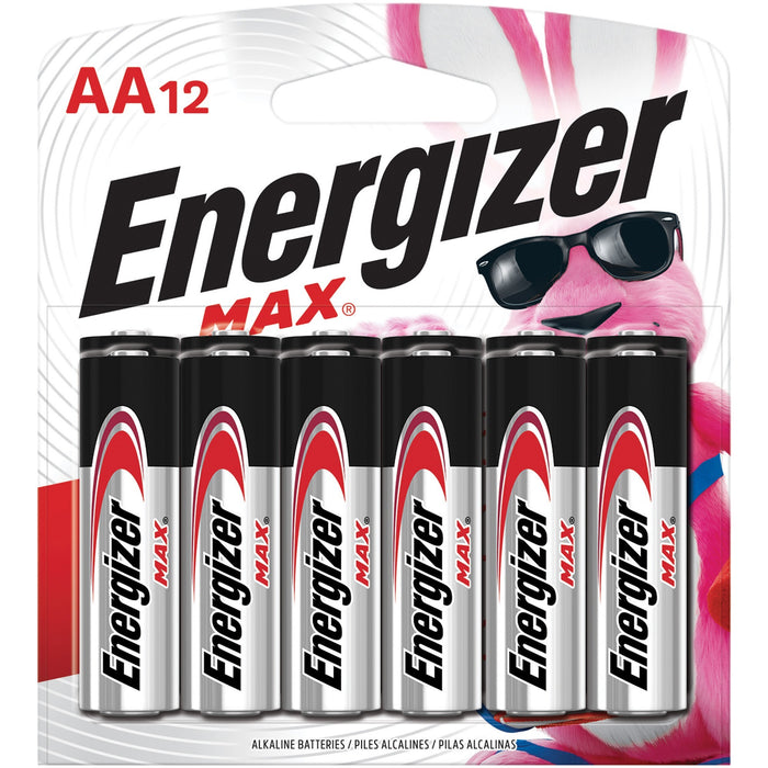 Energizer MAX Alkaline AA Batteries - EVEE91BW12EM