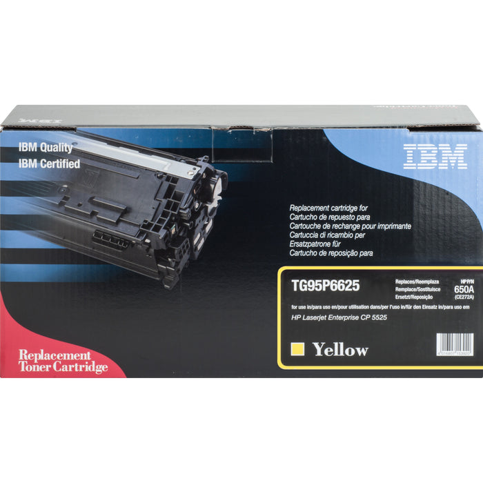 IBM Remanufactured Laser Toner Cartridge - Alternative for HP 650A (CE272A) - Yellow - 1 Each - IBMTG95P6625