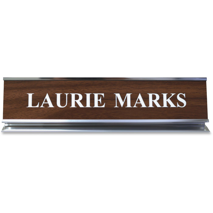 Xstamper Pedestal Aluminum Desk Sign - XSTK54