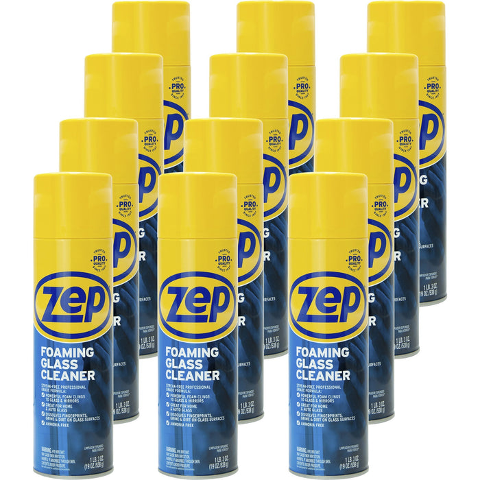 Zep Foaming Glass Cleaner - ZPEZUFGC19CT