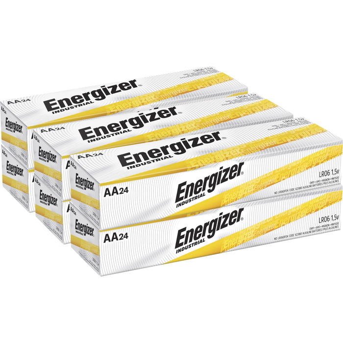 Energizer Industrial Alkaline AA Battery Boxes of 24 - EVEEN91CT