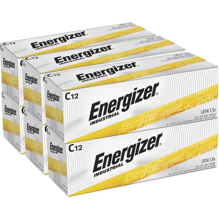 Energizer Industrial Alkaline C Battery Boxes of 12 - EVEEN93CT