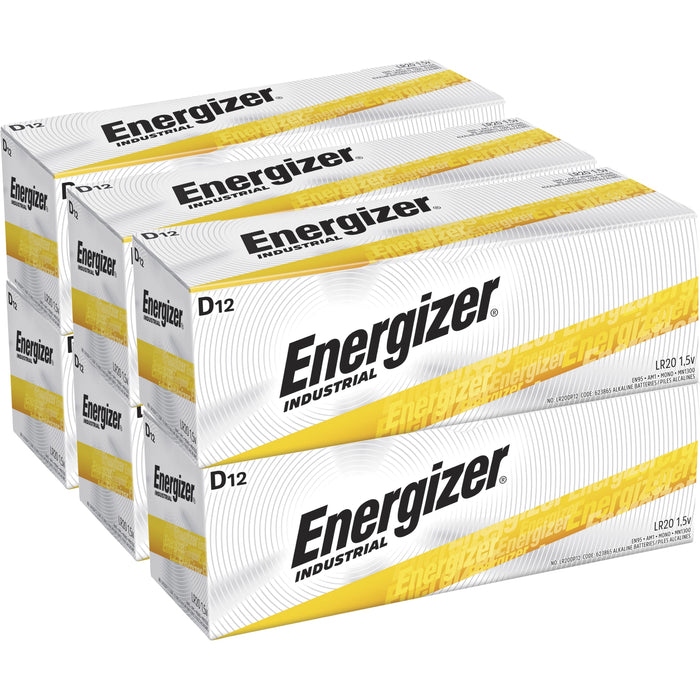 Energizer Industrial Alkaline D Battery Boxes of 12 - EVEEN95CT