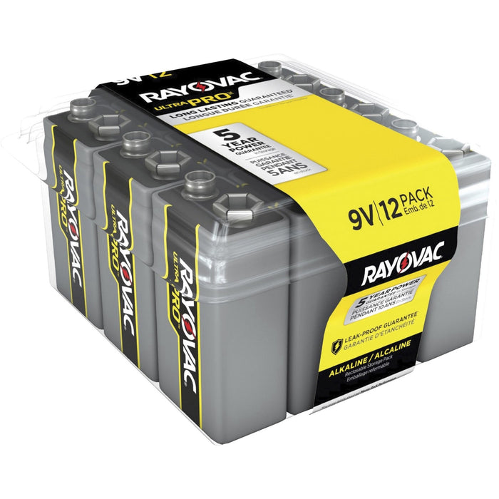 Rayovac Ultra Pro Alkaline 9 Volt Battery 12-Packs - RAYAL9V12PPJCT