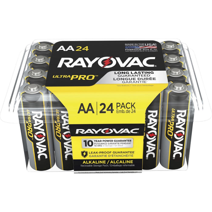 Rayovac Ultra Pro Alkaline AA Battery 24-Packs - RAYALAA24PPJCT