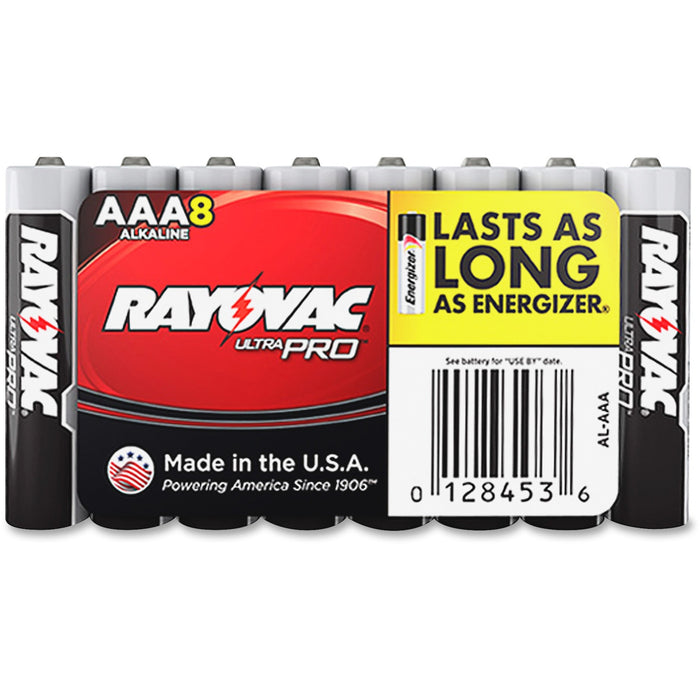 Rayovac Ultra Pro Alkaline AAA Battery 8-Packs - RAYALAAA8JCT