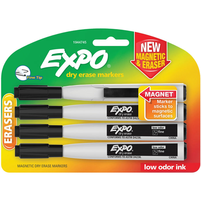 Expo Eraser Cap Fine Magnetic Dry Erase Markers - SAN1944745