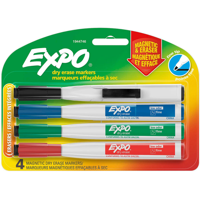 Expo Eraser Cap Fine Magnetic Dry Erase Markers - SAN1944746