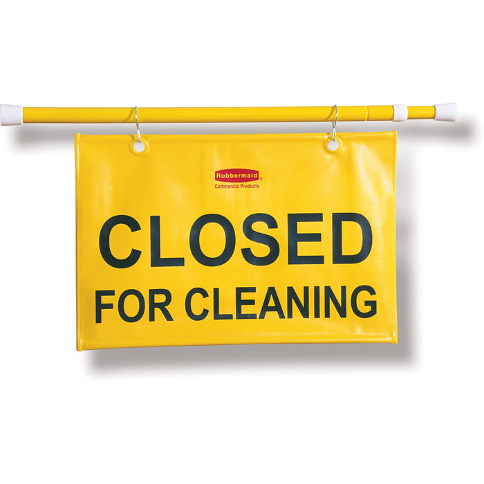 Rubbermaid Commercial Closed For Cleaning Safety Sign - RCP9S1500YWCT