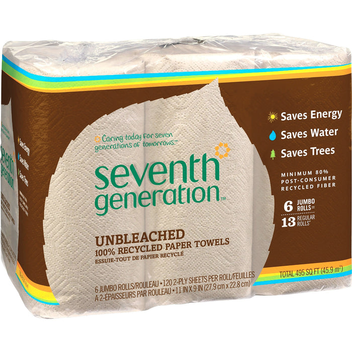 Seventh Generation 100% Recycled Paper Towels - SEV13737CT