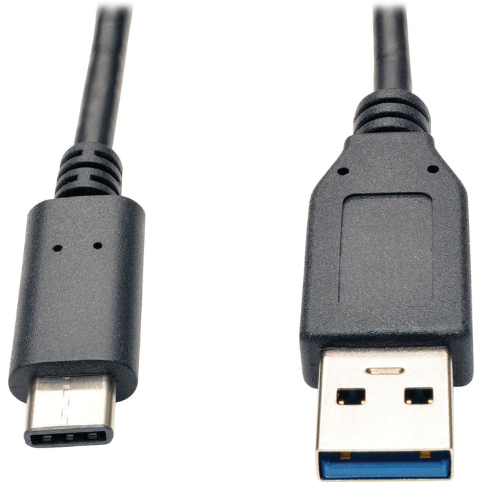Tripp Lite USB 3.1 Gen 2 (10 Gbps) Cable, USB Type-C (USB-C) to USB-A (M/M), 3 ft - TRPU428003G2