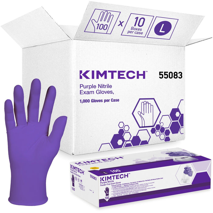 KIMTECH Purple Nitrile Exam Gloves - KCC55083CT