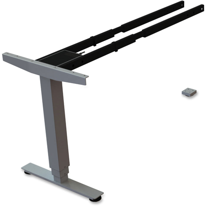 Lorell Sit/Stand Desk Silver Third-leg Add-on Kit - LLR99853