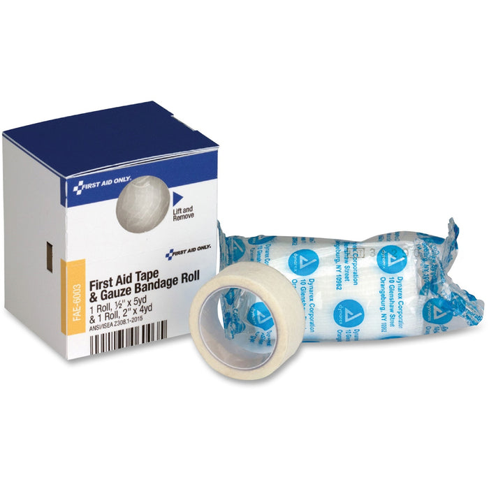 First Aid Only First Aid Tape/Gauze Bandage Roll - FAOFAE6003