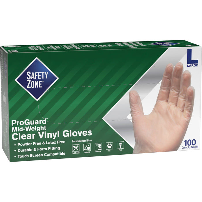 Safety Zone 3 mil General-purpose Vinyl Gloves - SZNGVP9LG1