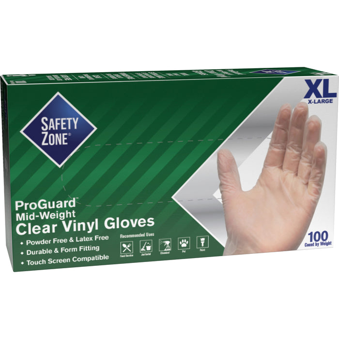 Safety Zone 3 mil General-purpose Vinyl Gloves - SZNGVP9XL1