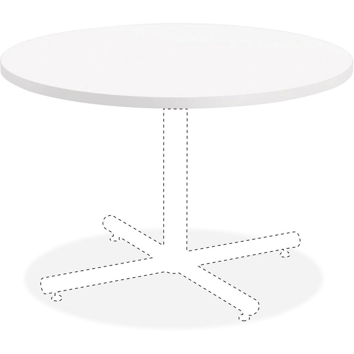 Lorell Hospitality White Laminate Round Tabletop - LLR99856