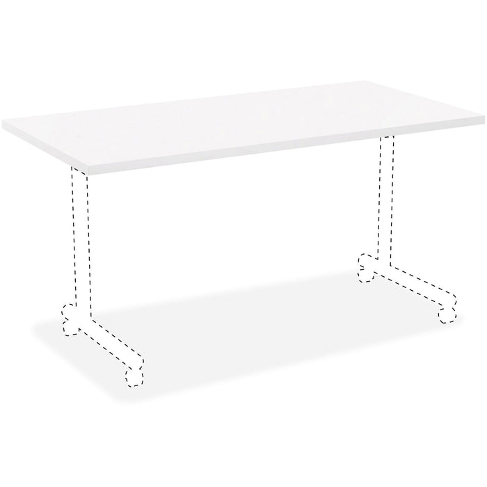 Lorell White Laminate Rectangular Invent Tabletop - LLR99861