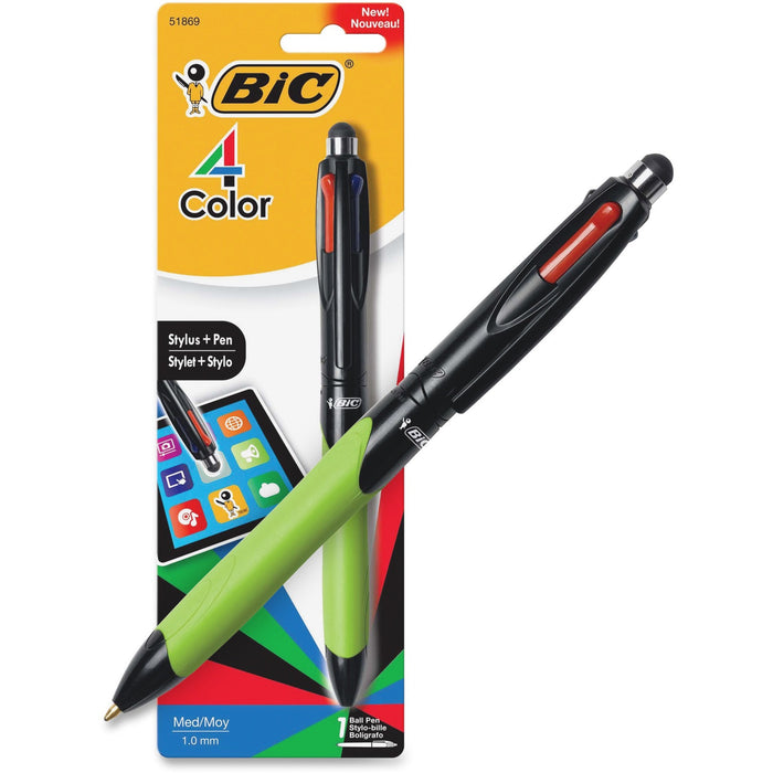BIC 4 Color Stylus Plus Pen - BICMMGSTP11