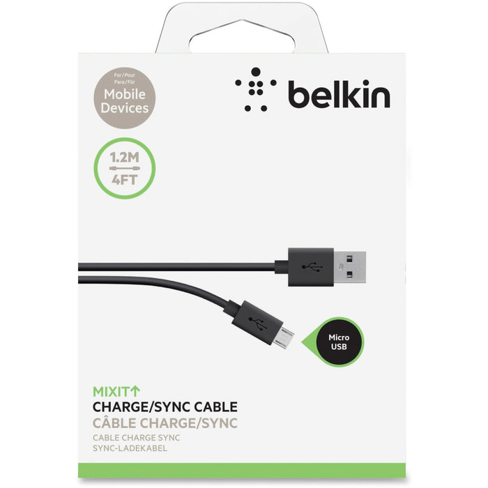 Belkin Tangle Free Micro USB ChargeSync Cable - BLKF2CU012BT04
