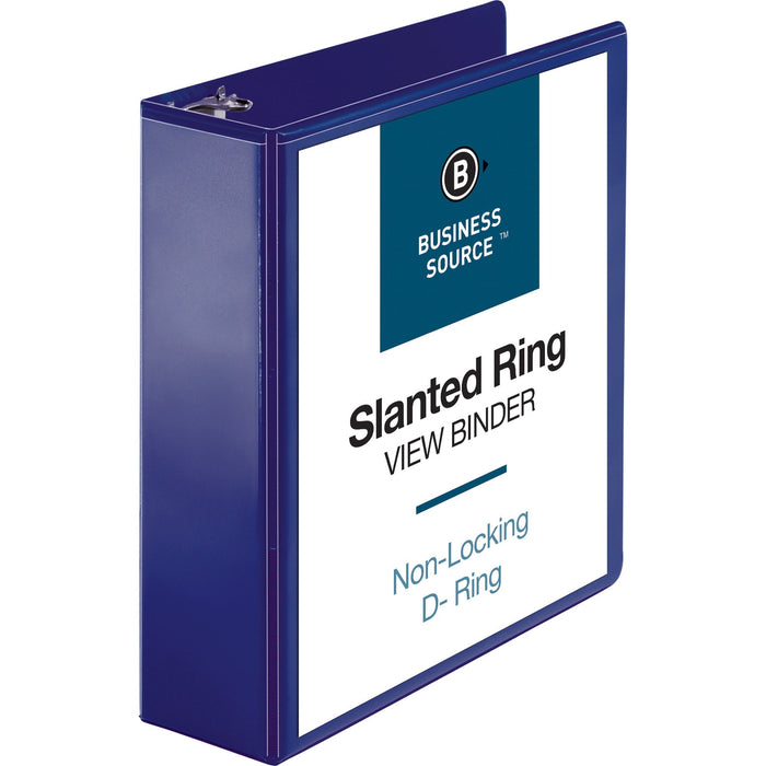 Business Source D-Ring View Binder - BSN28455