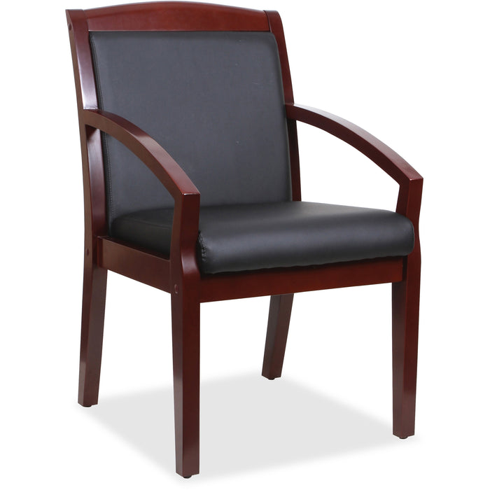 Lorell Sloping Arms Wood Guest Chair - LLR20020
