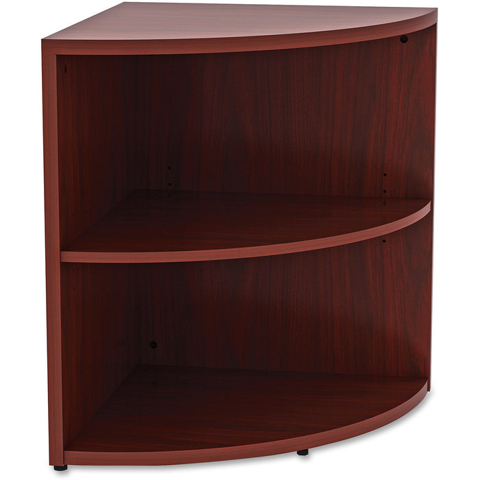 Lorell Essentials Series Mahogany Laminate Desking - LLR69893