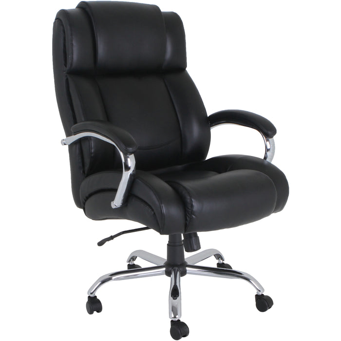 Lorell Big and Tall Leather Chair with UltraCoil Comfort - LLR99845