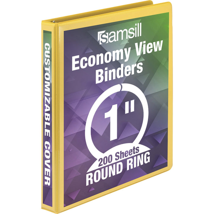 Samsill Economy 1" Round-Ring View Binder - SAM18531