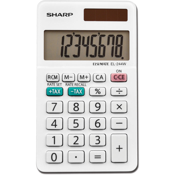 Sharp EL-244WB 8 Digit Professional Pocket Calculator - SHREL244WB