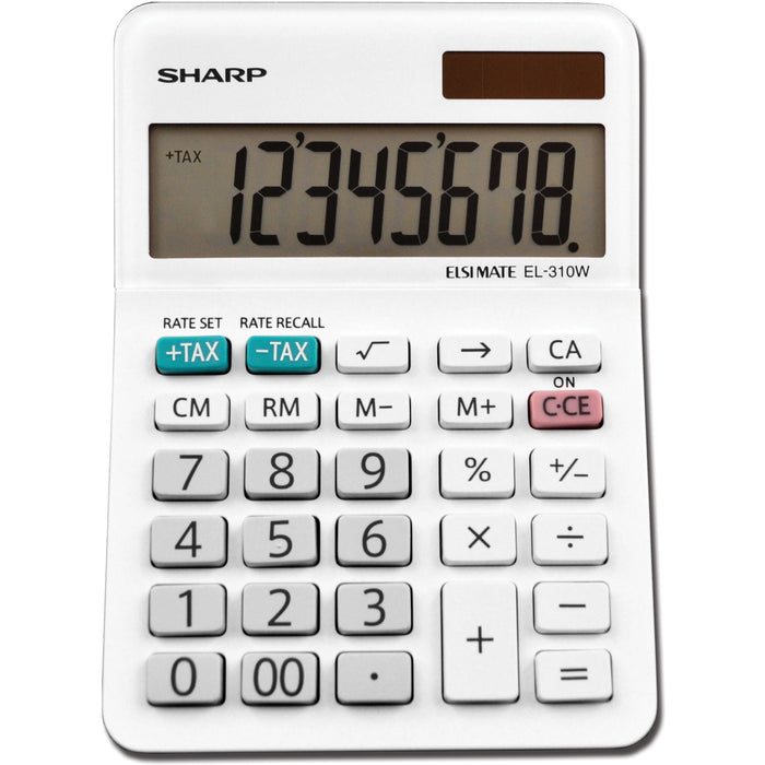Sharp EL-310WB 8 Digit Professional Mini-Desktop Calculator - SHREL310WB