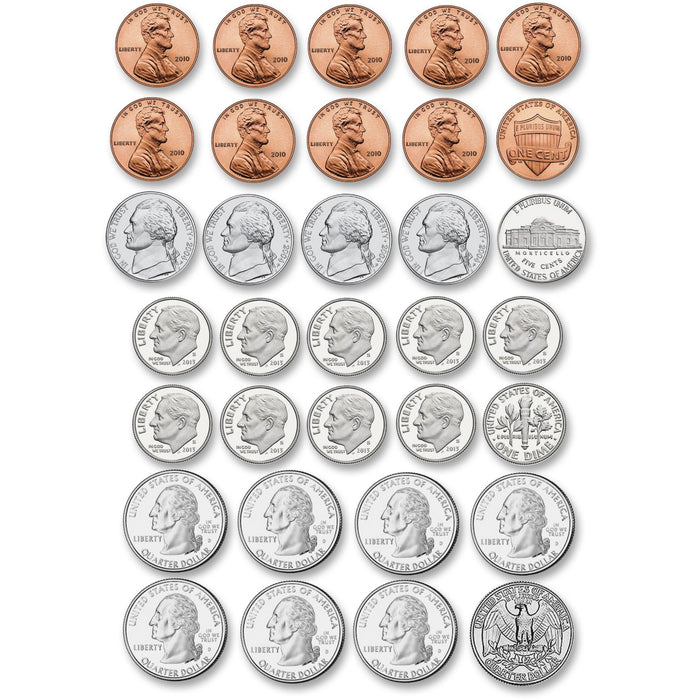 Ashley US Coin Money Set Die-cut Magnets - ASH10067