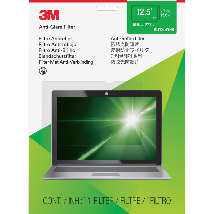 3M Anti-Glare Filter Clear, Matte - MMMAG125W9B